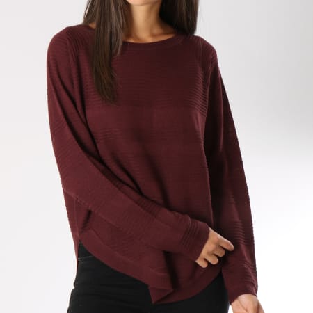 Only - Pull Femme Caviar Bordeaux