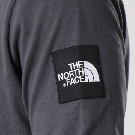 The North Face - Tee Shirt Manches Longues Fine 2 Gris Anthracite
