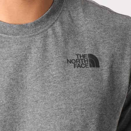 The North Face - Tee Shirt Red Box Gris Anthracite Chiné