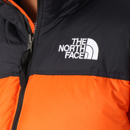 The North Face - Doudoune 1996 Nuptse Orange Noir