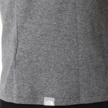 The North Face - Tee Shirt Easy Raglan Gris Anthracite Chiné Noir