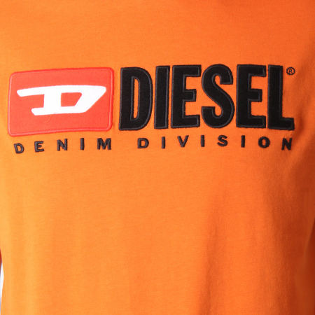 Diesel - Tee Shirt Just Division 00SH0I-0CATJ Orange