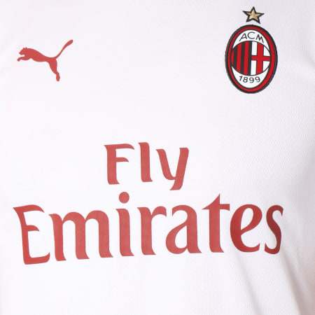 Puma - Tee Shirt De Sport AC Milan Stadium 754455 07 Blanc Bordeaux