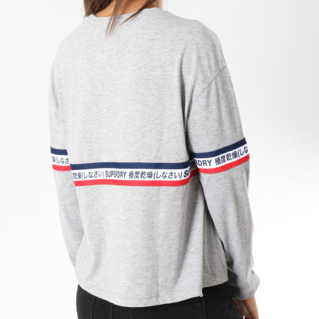 T-Shirt Superdry Femme Gris, Taille S, Manches Courtes - Occasion En Très Bon état