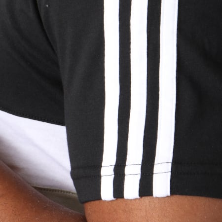 Adidas Sportswear - Tee Shirt Juventus 3 Stripes CW8785 Noir Blanc Vert Kaki