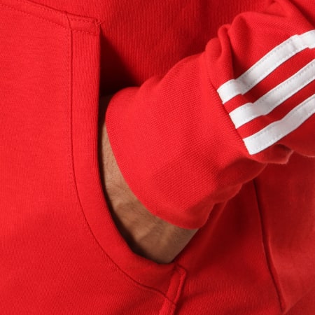 Adidas Performance - Sweat Zippé Capuche FC Bayern München 3 Stripes CW7345 Rouge 