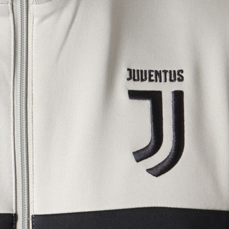 Adidas Performance - Veste Zippée Juventus 3 Stripes CW8784 Vert Kaki Noir Blanc