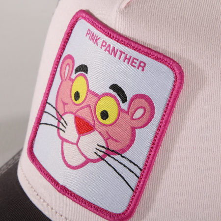 Capslab - Casquette Trucker Pink Panther Gris Rose