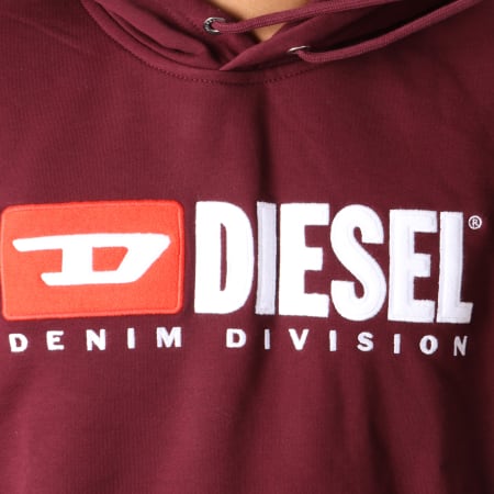Diesel - Sweat Capuche S-Division Bordeaux