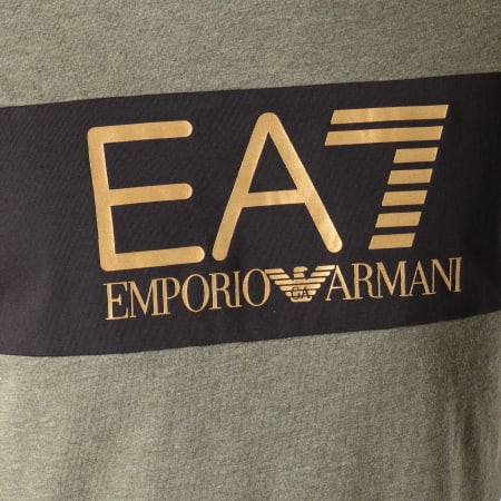 EA7 Emporio Armani - Tee Shirt 6ZPT20-PJ02Z Vert Kaki Chiné