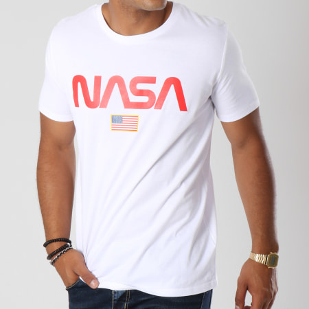 NASA - Tee Shirt Director Blanc Rouge