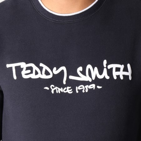 Teddy Smith - Sweat Crewneck Siclass Bleu Marine