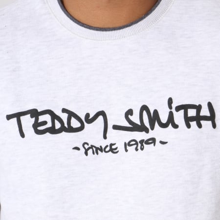 Teddy Smith - Sweat Crewneck Siclass Gris Chiné