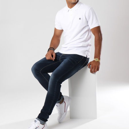 Timberland - Polo Manches Courtes A1LIL Blanc
