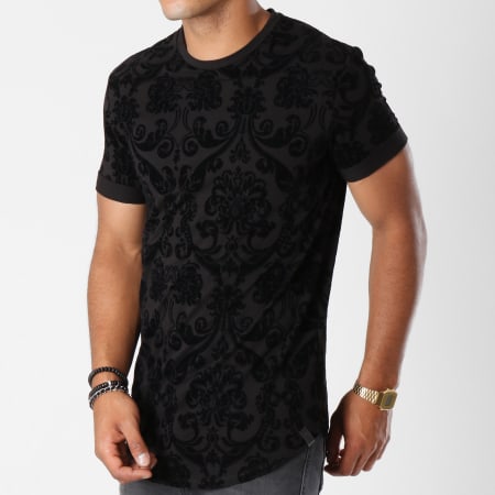 Uniplay - Tee Shirt Oversize UY232 Noir Floral