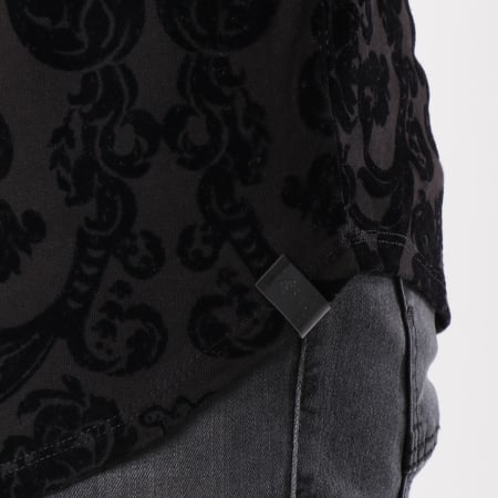 Uniplay - Tee Shirt Oversize UY232 Noir Floral
