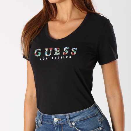 Guess - Tee Shirt Femme W84I56R5JK0 Noir