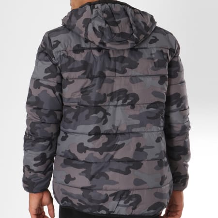 Jack And Jones - Doudoune Bend Camouflage Gris Anthracite