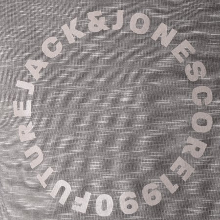 Jack And Jones - Sweat Capuche Gel Gris Anthracite Chiné