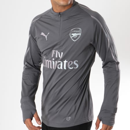 Puma - Tee Shirt De Sport Manches Longues Arsenal FC 753261 01 Gris Anthracite