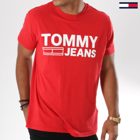 Tommy Hilfiger - Tee Shirt Essential Logo 4528 Rouge