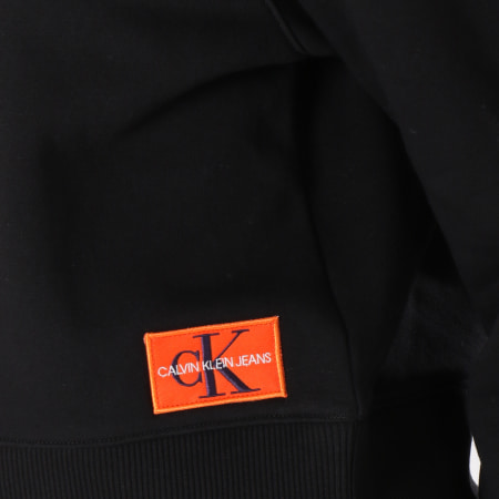 Calvin Klein - Sweat Crewneck Femme Monogram Badge 8562 Noir