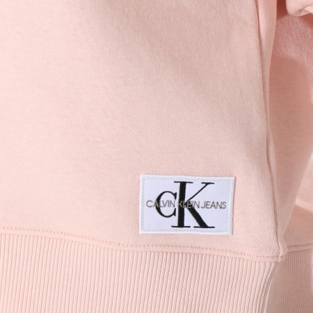 Calvin Klein - Sweat Crewneck Femme Monogram Badge 8562 Rose