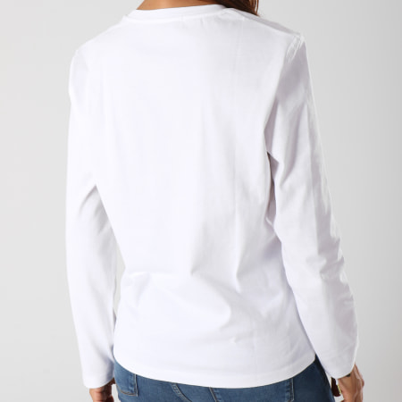 Calvin Klein - Tee Shirt Femme Institutional Relax 8599 Blanc