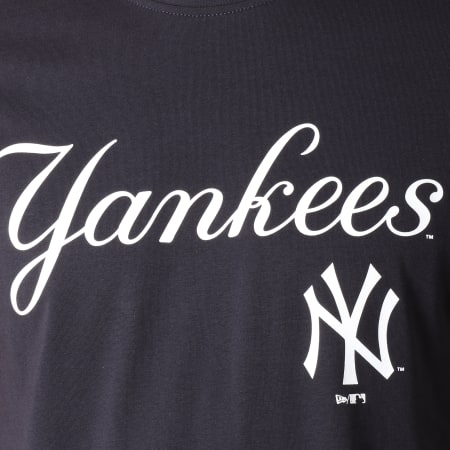 New Era - Tee Shirt New York Yankees Supporter Logo 11604134 Bleu Marine