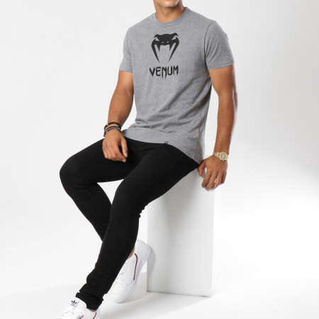 Venum - Tee Shirt Classic Gris Chiné Noir