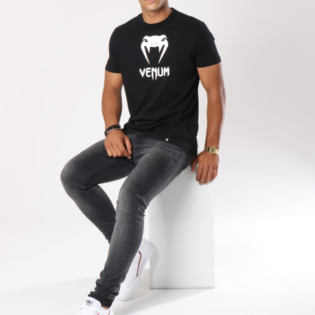 Venum - Camiseta Classic Negro Blanco