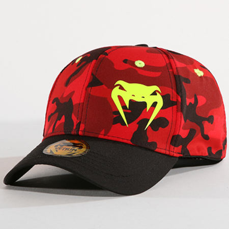 Venum - Casquette Fitted Atmo Rouge Camouflage Noir