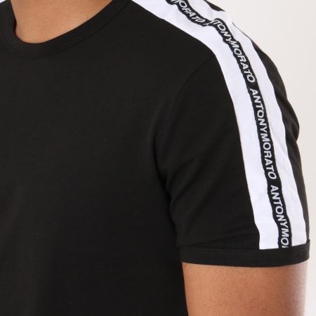 Antony Morato - Tee Shirt Avec Bandes MMKS01360 Noir