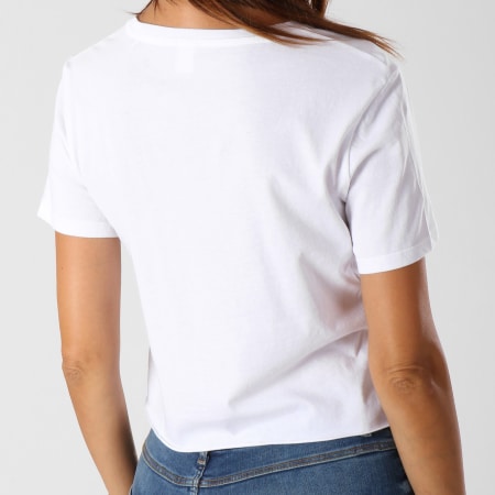 Guess - Tee Shirt Crop Femme O84A22I3Z00 Blanc
