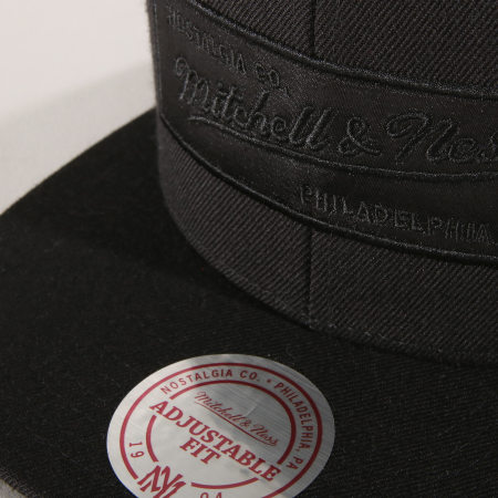 Mitchell and Ness - Casquette Snapback Box Logo Noir
