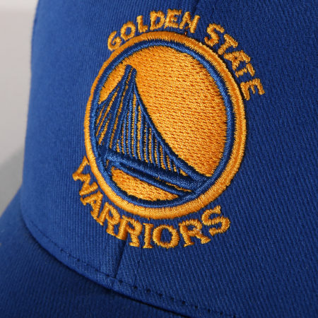 Mitchell and Ness - Casquette Team Logo Low Pro Golden State Warriors Bleu Roi