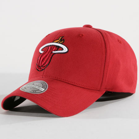 Mitchell and Ness - Casquette Team Logo Low Pro Miami Heat Rouge