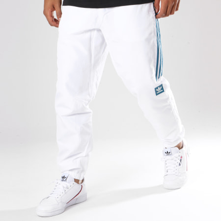 Adidas Originals - Pantalon Jogging Bandes Brodées Classic DN9759 Blanc Bleu Clair