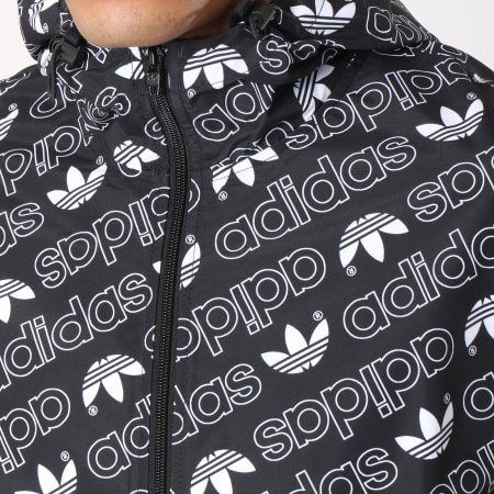Adidas Originals - Coupe-Vent Monogram DH4796 Noir Blanc