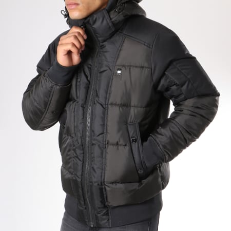 G-Star - Doudoune Poche Bomber Whistler Quilted D09781-A674 Noir Gris Anthracite