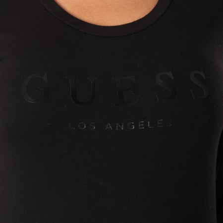 Guess - Tee Shirt Manches Longues Femme W84I99K7WC0 Noir