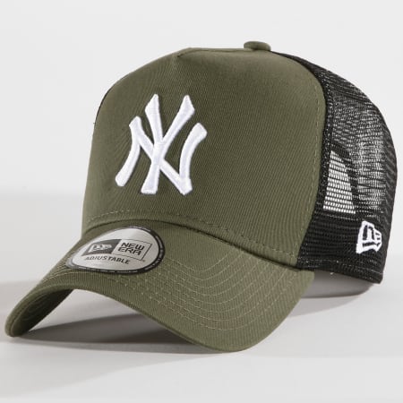 New Era - Casquette Trucker League Essential MLB New York Yankees 80635928 Vert Kaki Noir