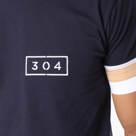 304 Clothing - Tee Shirt Oversize Brooks Bleu Marine