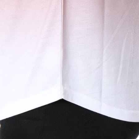 304 Clothing - Tee Shirt Oversize Dip Dye Bordeaux Dégradé Blanc
