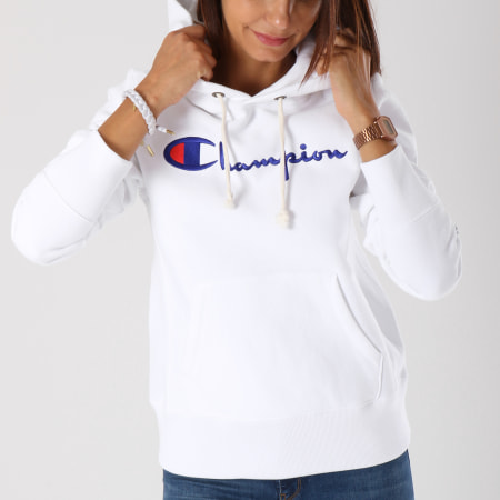 Champion - Sweat Capuche Femme 110975 Blanc
