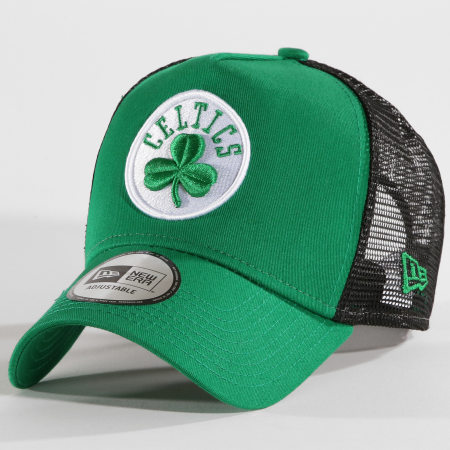 New Era - Casquette Trucker Team Essential NBA Boston Celtics Vert Noir