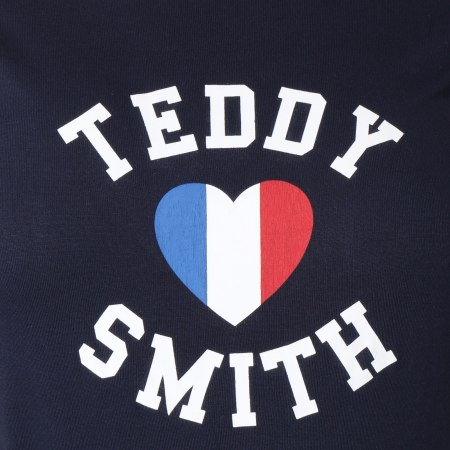 Teddy Smith - Tee Shirt Femme Twelvo Bleu Marine