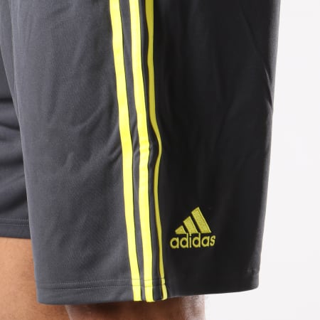 Adidas Sportswear - Short Jogging Juventus 3 Stripes CF3509 Gris Anthracite Jaune