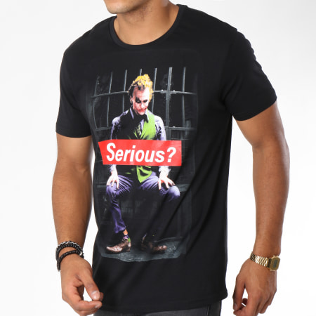 DC Comics - Tee Shirt Joker Serious Noir