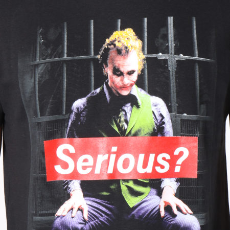 DC Comics - Tee Shirt Joker Serious Noir